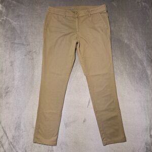 Dickies Crafted for Women Size 12 Reg Skinny Work Wear Pant Desert Sand Khaki